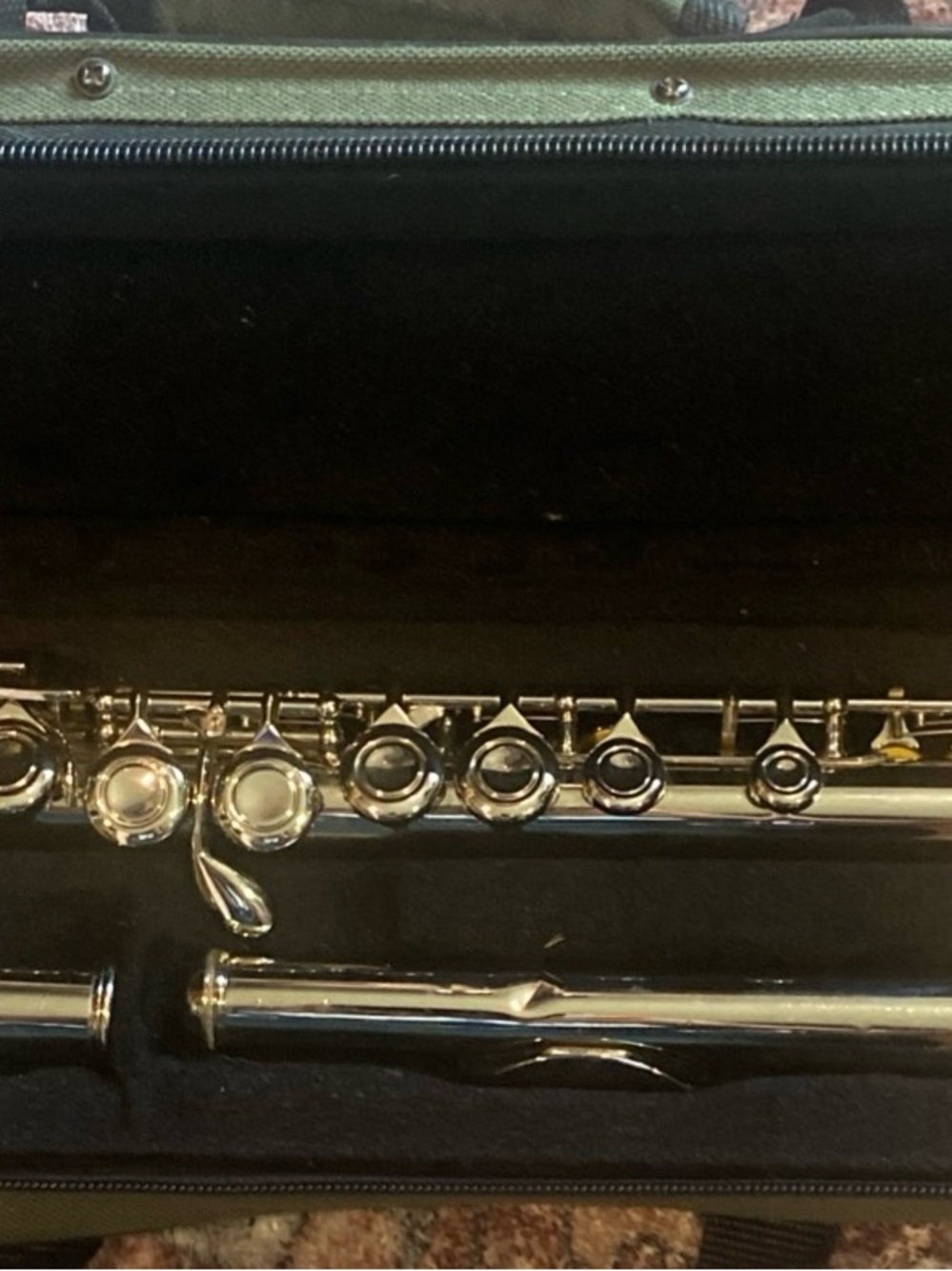 Sky USA Silver Flute Case Set